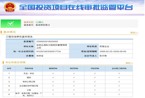 工程咨询单位